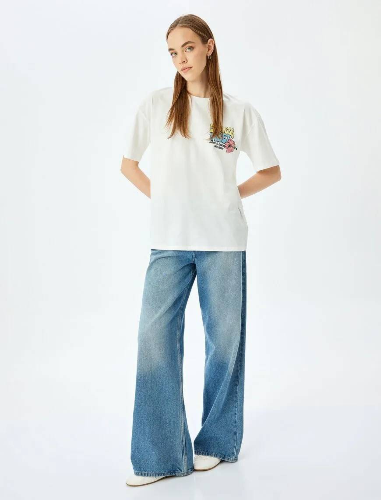 Resim Koton Kadın T-shirt 5SAL10245IK