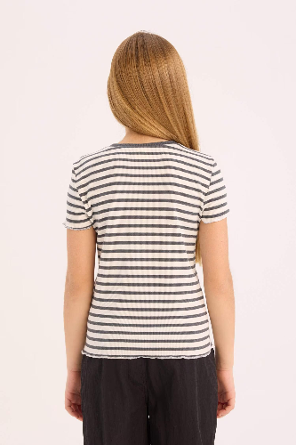 Resim Defacto Kız Çocuk Kısa Kol T-shirt B6692A8GR449