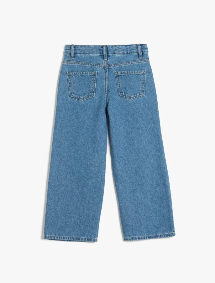 Resim Koton Kız Çocuk Jean Pantolon 5SKG40102AD