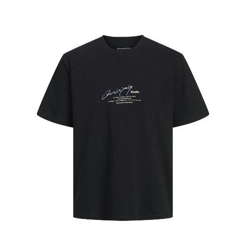 Resim Jack & Jones Jormanchester Scrıpt Tee Ss Crew Neck Erkek T-shirt 12273373