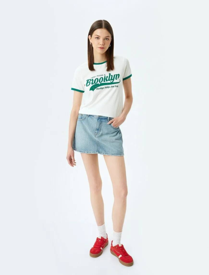 Resim Koton Kadın T-shirt 5SAL10165IK
