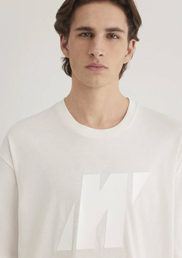 Resim Mavi Erkek T-shirt