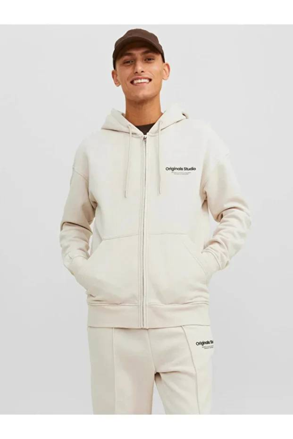 Resim Jack & Jones Jorvesterbro Sweat Zıp Hood Noos Erkek Sweat 12241691