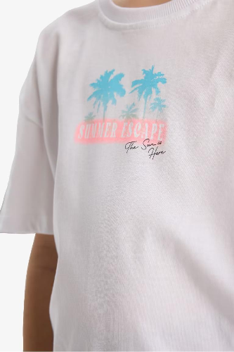 Resim Defacto Kız Çocuk T-shirt E6742A8/WT34