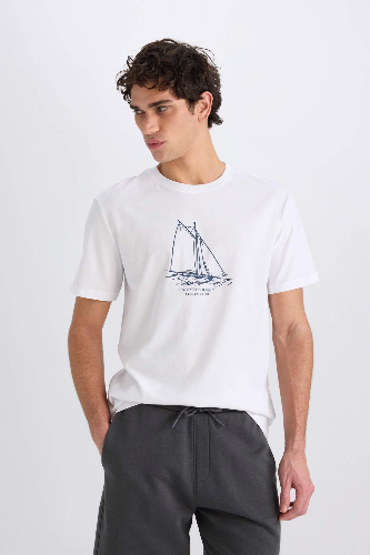 Resim Defacto Erkek  T-shirt D7939AXWT34
