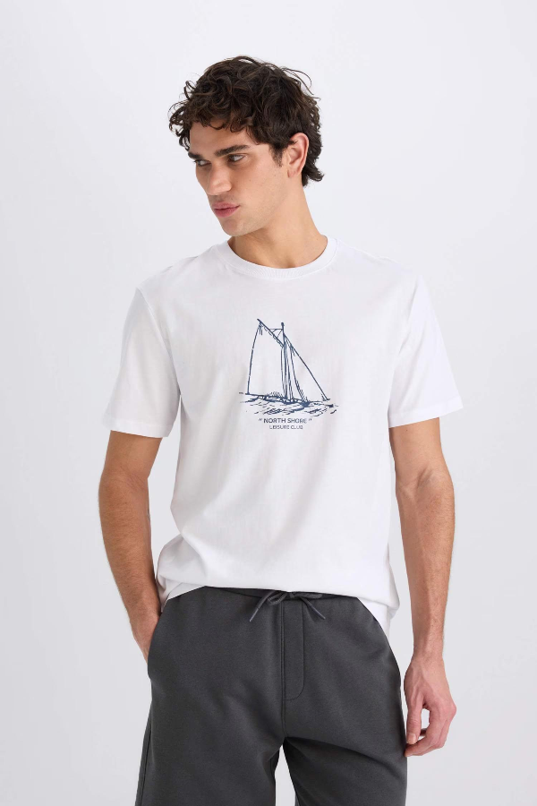 Resim Defacto Erkek  T-shirt D7939AXWT34