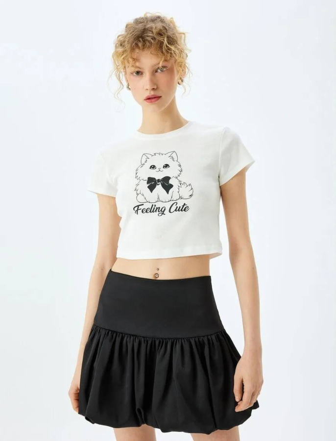 Resim Koton Kadın T-shirt 5SAL10246IK