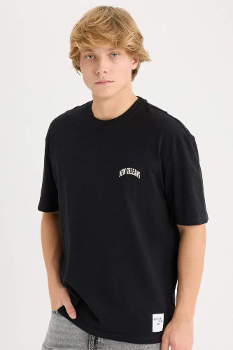 Resim Defacto Erkek  T-shirt D5568AXBK81