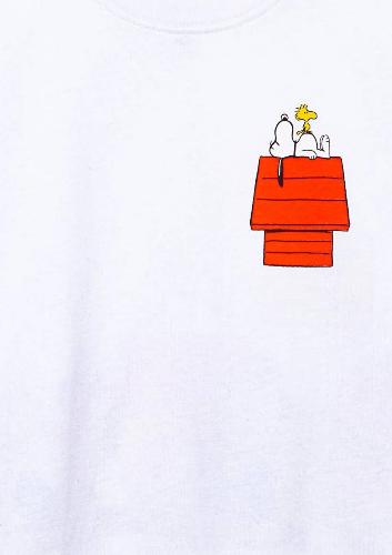 Resim Mavi Peanuts Baskılı Kız Çocuk T-Shirt M7610295-620
