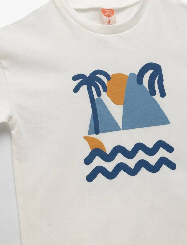 Resim Koton Erkek Bebek  T-shirt 5SMB10045TK