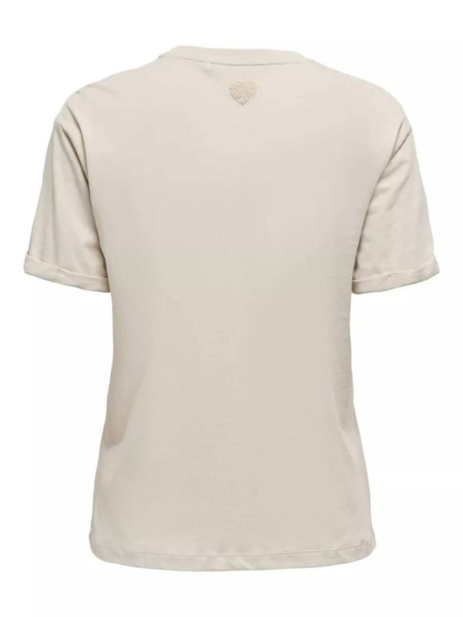 Resim Only Onlvanessa SS Heart To Box Jrs Kadın T-shirt 15346763