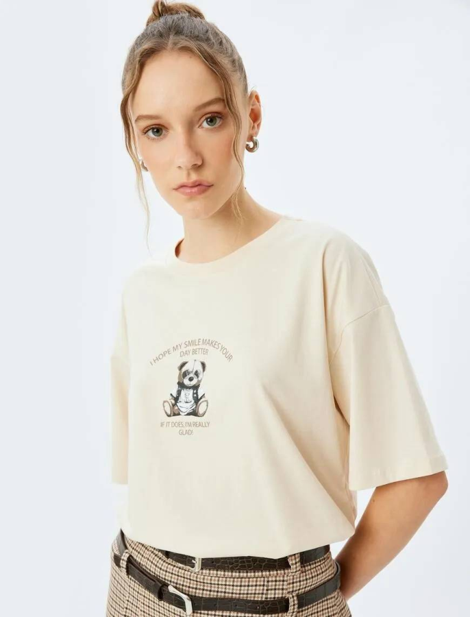 Resim Koton Kadın T-shirt 5SAL10069IK