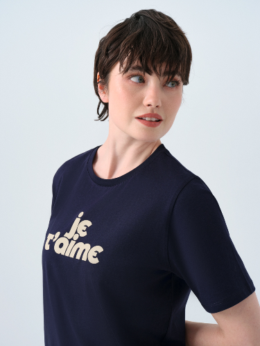 Resim Loft Kadın Regular Fit T-Shirt Lf2039128