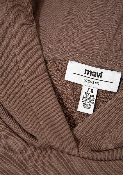 Resim Mavi Logo Baskılı Kız Çocuk Sweat M7S10124-87181