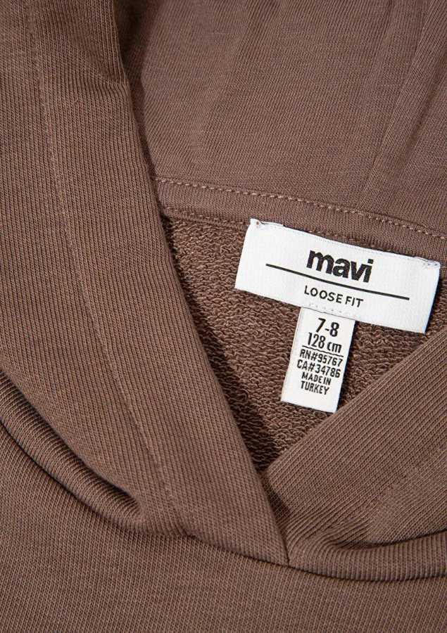 Resim Mavi Logo Baskılı Kız Çocuk Sweat M7S10124-87181