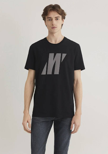Resim Mavi Slim Erkek  T-shirt M066000-900