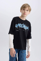 Resim Defacto Erkek Çocuk  Sweat Takım D8101A8/BK81