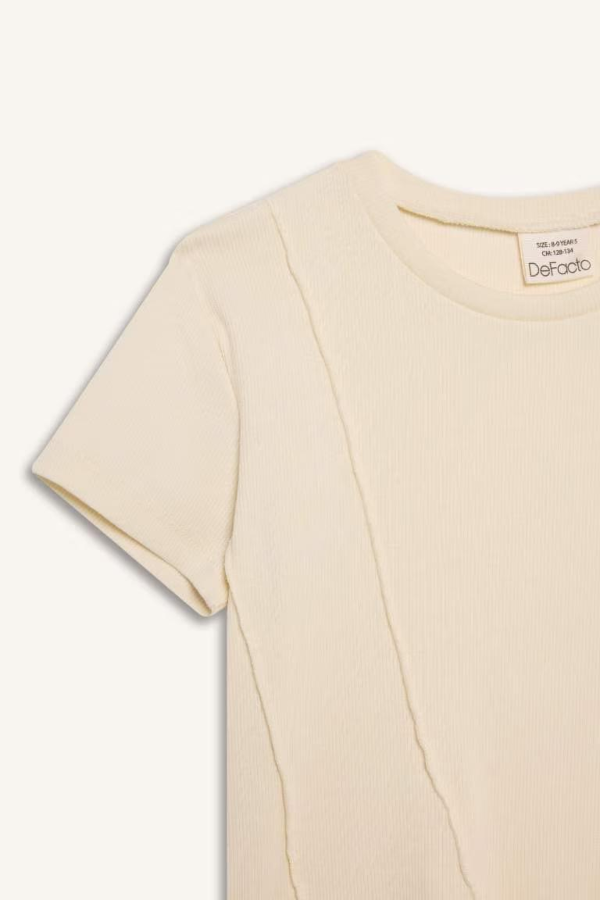 Resim Defacto Kız Çocuk Kısa Kol T-shirt C0104A8ER98