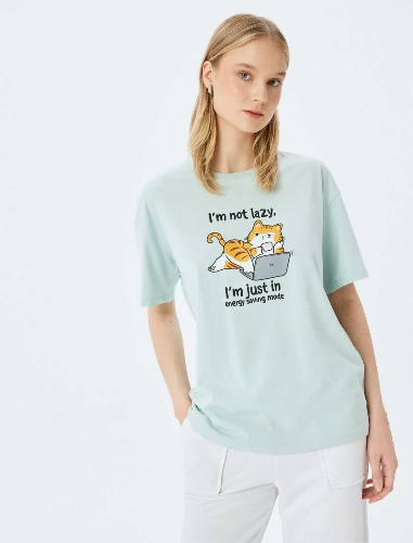 Resim Koton Kadın T-shirt 5SAL10107IK