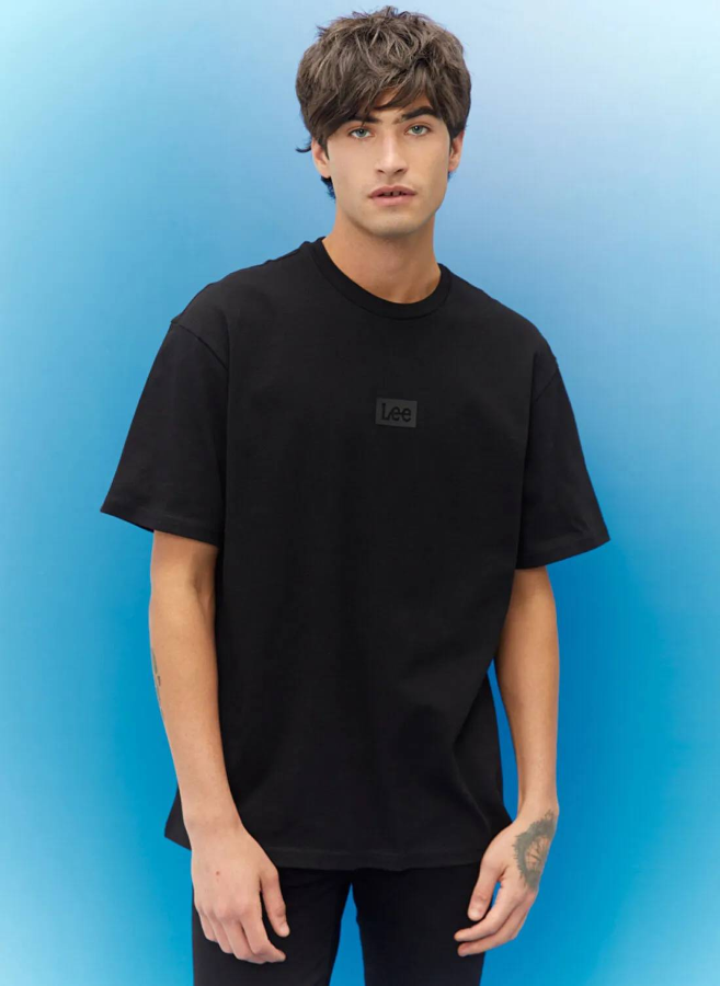 Resim Lee Erkek T-shirt L222001001 L222001 Small Logo Oversize