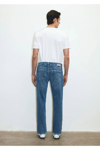 Resim Mavi Regular Straight Erkek Jean Pantolon M0037884333 Martın