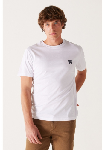 Resim Wrangler Bisiklet Yaka  Erkek T-shirt W70MD3312