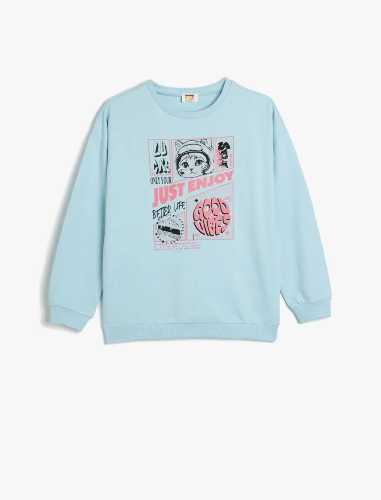 Resim Koton Kız Çocuk Sweat 5SKG10180AK