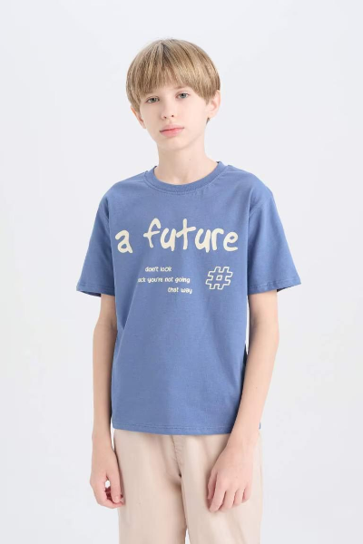 Resim Defacto Erkek Çocuk Kısa Kol T-shirt D9259A8/IN34