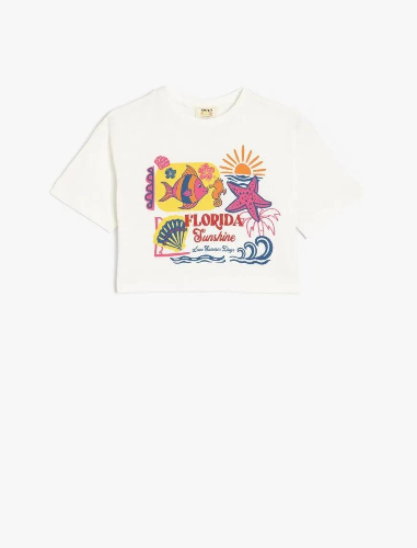 Resim Koton Kız Çocuk T-shirt 5SKG10152AK