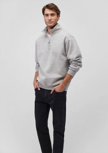 Resim Mavi Erkek Sweat