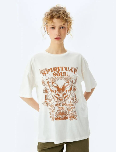 Resim Koton Kadın T-shirt 5SAL10357IK