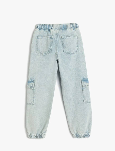 Resim Koton Kız Çocuk Jean Pantolon 5SKG40075AD