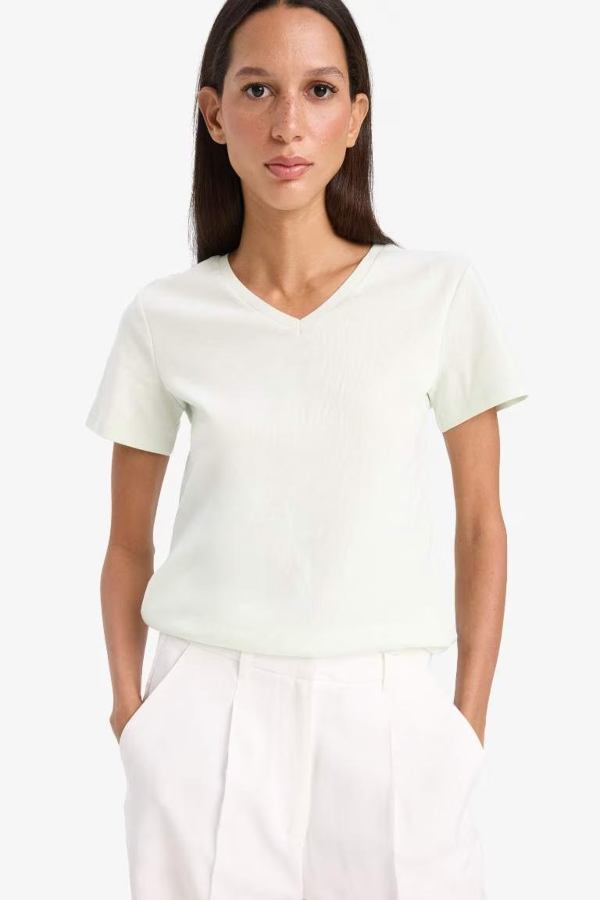 Resim Defacto Kadın T-shirt I1080AZ/TR261