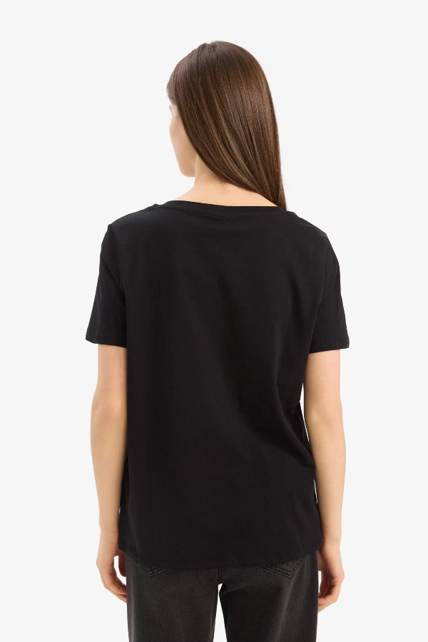 Resim Defacto Kadın Kısa Kol T-shirt W9578AZBK81