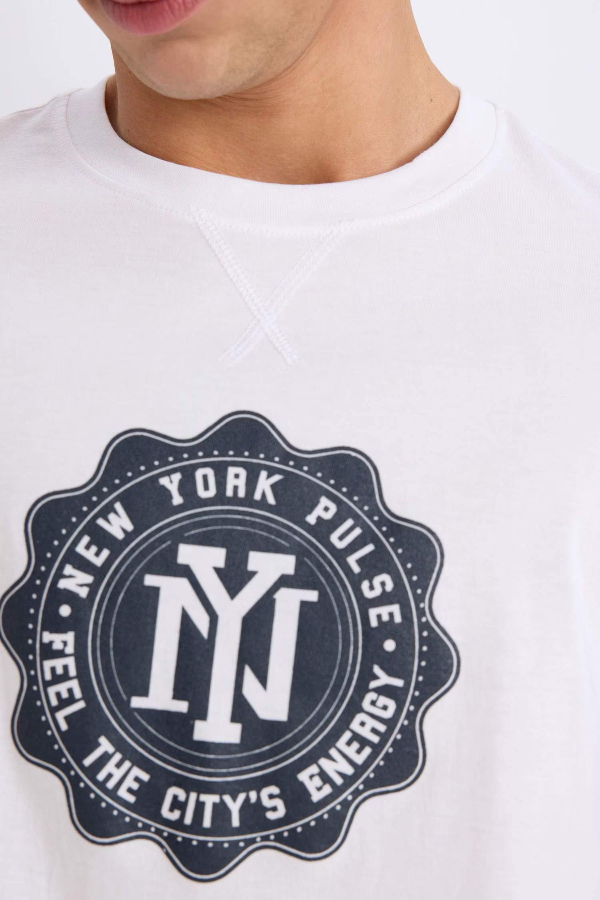 Resim Defacto Erkek  T-shirt D7935AXWT34