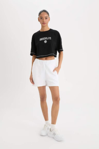Resim Defacto Kadın Kısa Kol T-shirt B9953AXBK81