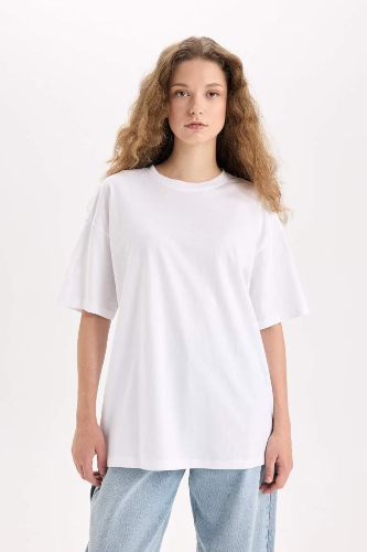 Resim Defacto Kadın Kısa Kol T-shirt V4136AZ/WT34