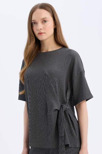 Resim Defacto Kadın Uzun Kol T-shirt D5446AX/AR104