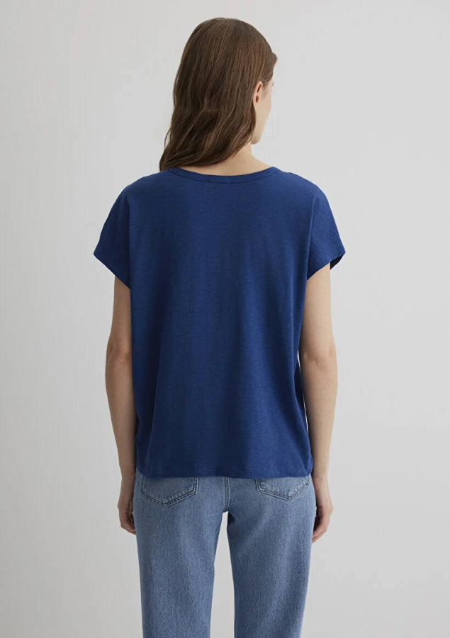 Resim Mavi Regular Kadın  T-shirt M1612380-30808