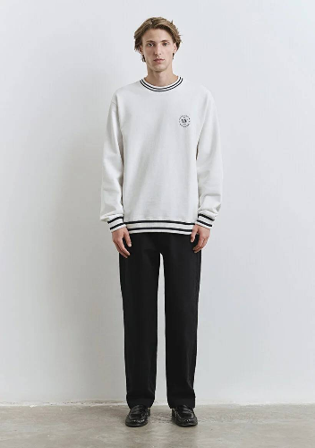 Resim Mavi Bisiklet Yaka Erkek Sweat M0S10378-70057