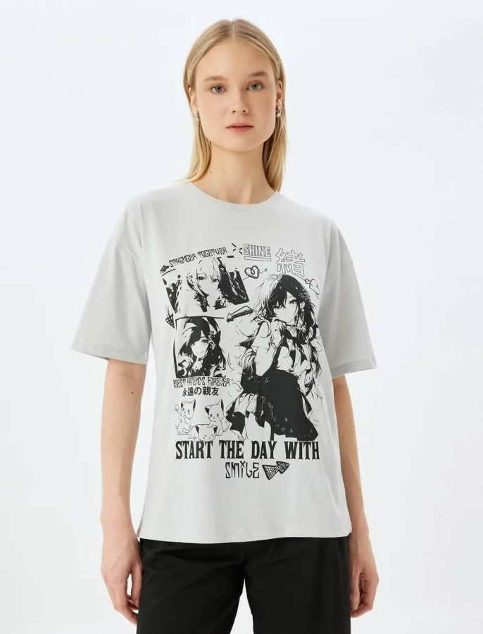 Resim Koton Kadın T-shirt 5SAL10057IK