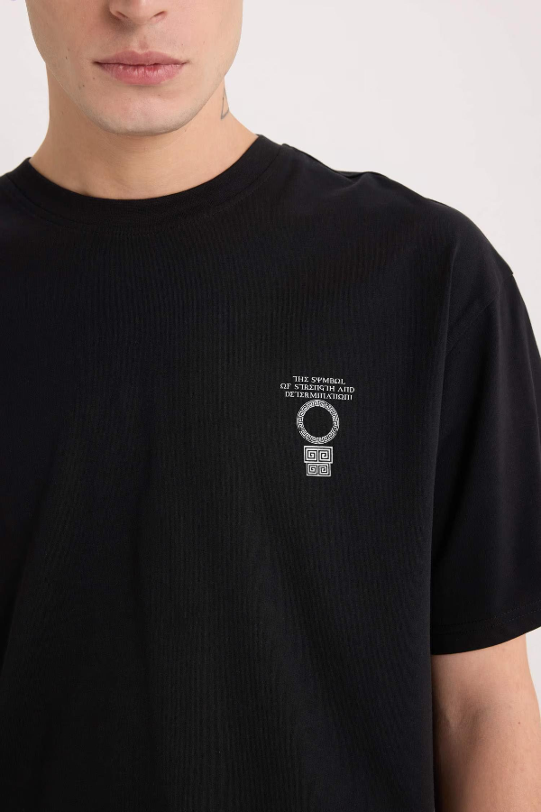 Resim Defacto Erkek  T-shirt E1484AXBK81