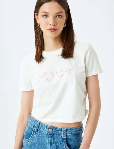 Resim Koton Kadın T-shirt 5SAL10196IK