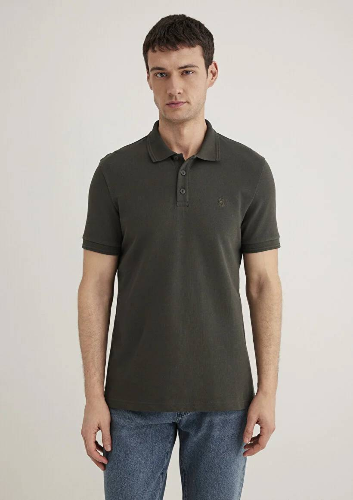 Resim Mavi Slim Erkek  T-shirt M064946-71587