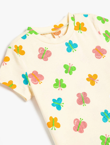 Resim Koton Kız Bebek T-shirt 5SMG10018AK