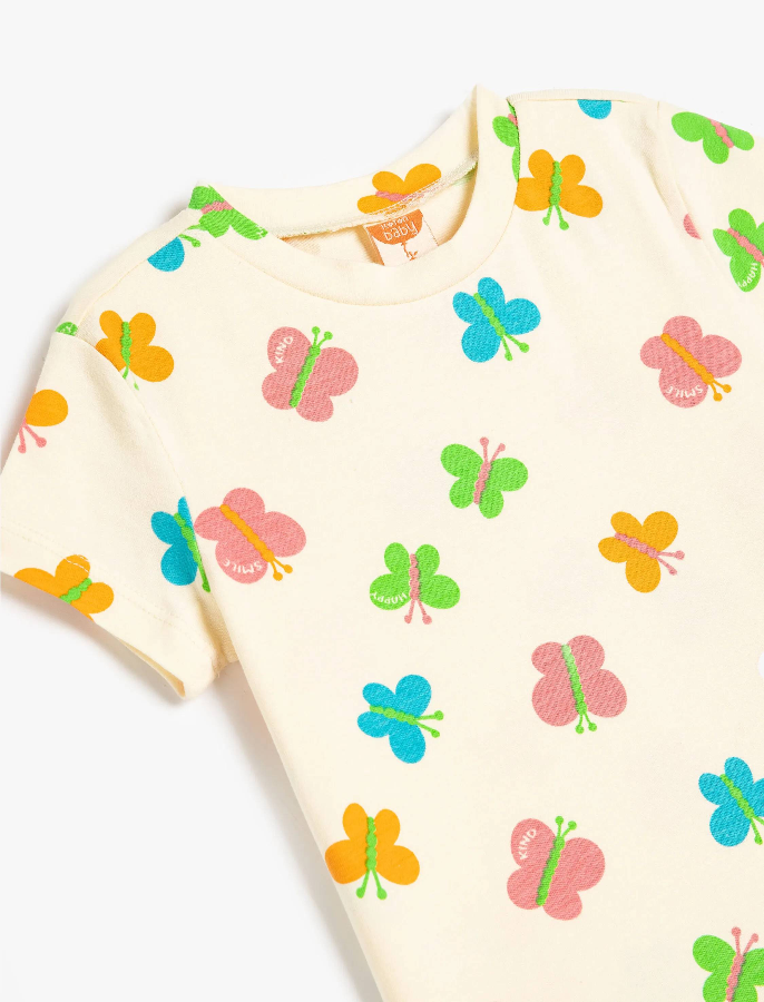 Resim Koton Kız Bebek T-shirt 5SMG10018AK