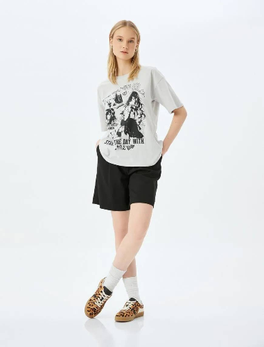 Resim Koton Kadın T-shirt 5SAL10057IK