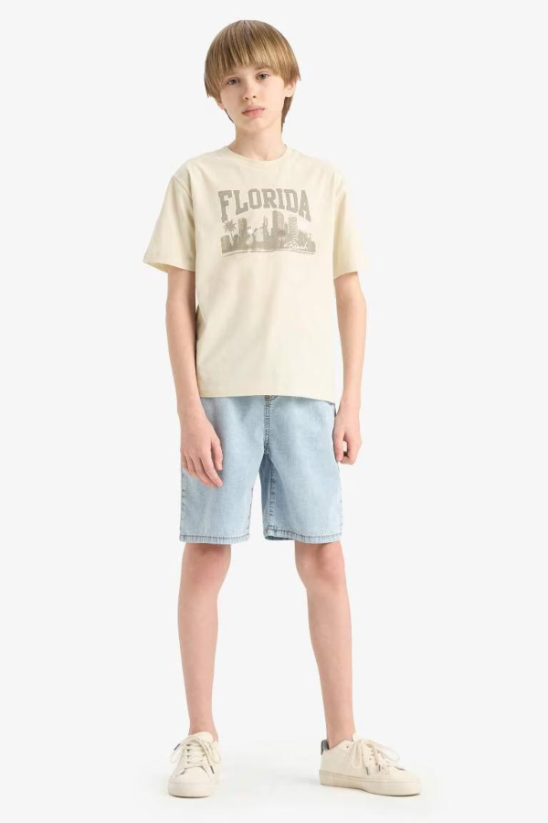 Resim Defacto Erkek Çocuk Kısa Kol T-shirt E6320A8GN1240