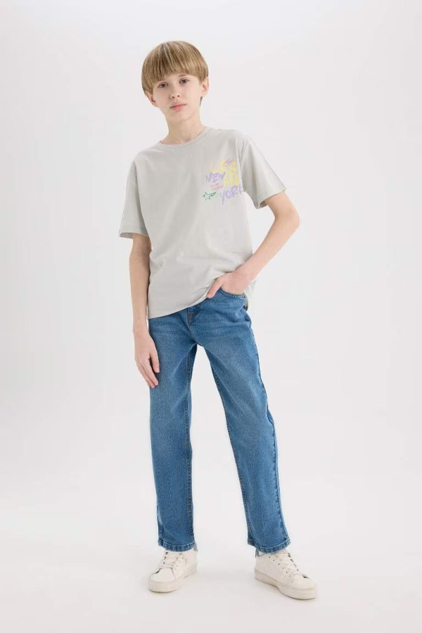 Resim Defacto Erkek Çocuk Kısa Kol T-shirt E0104A8GR470