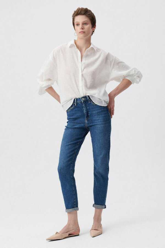 Resim Mavi Star Gold Shap Kadın Jean Pantolon M101077-85261